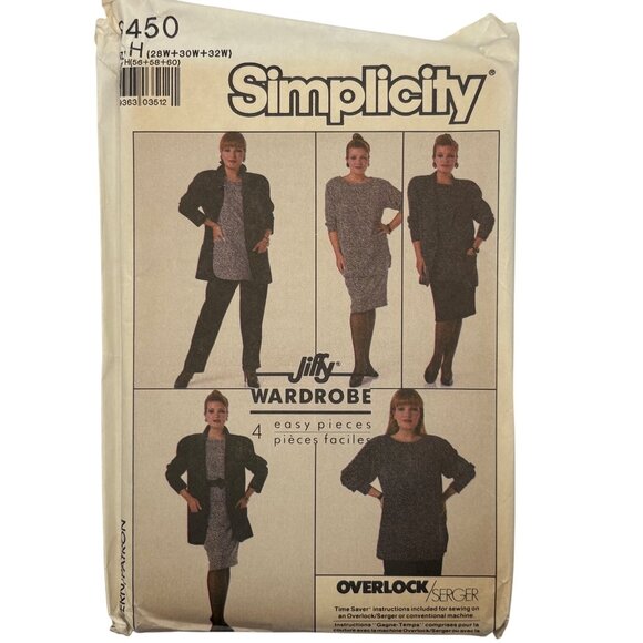 Simplicity 8450 Misses Pullover Top Pants Skirt & Loose-Fitting Jacket Sewing Pa - Picture 1 of 3